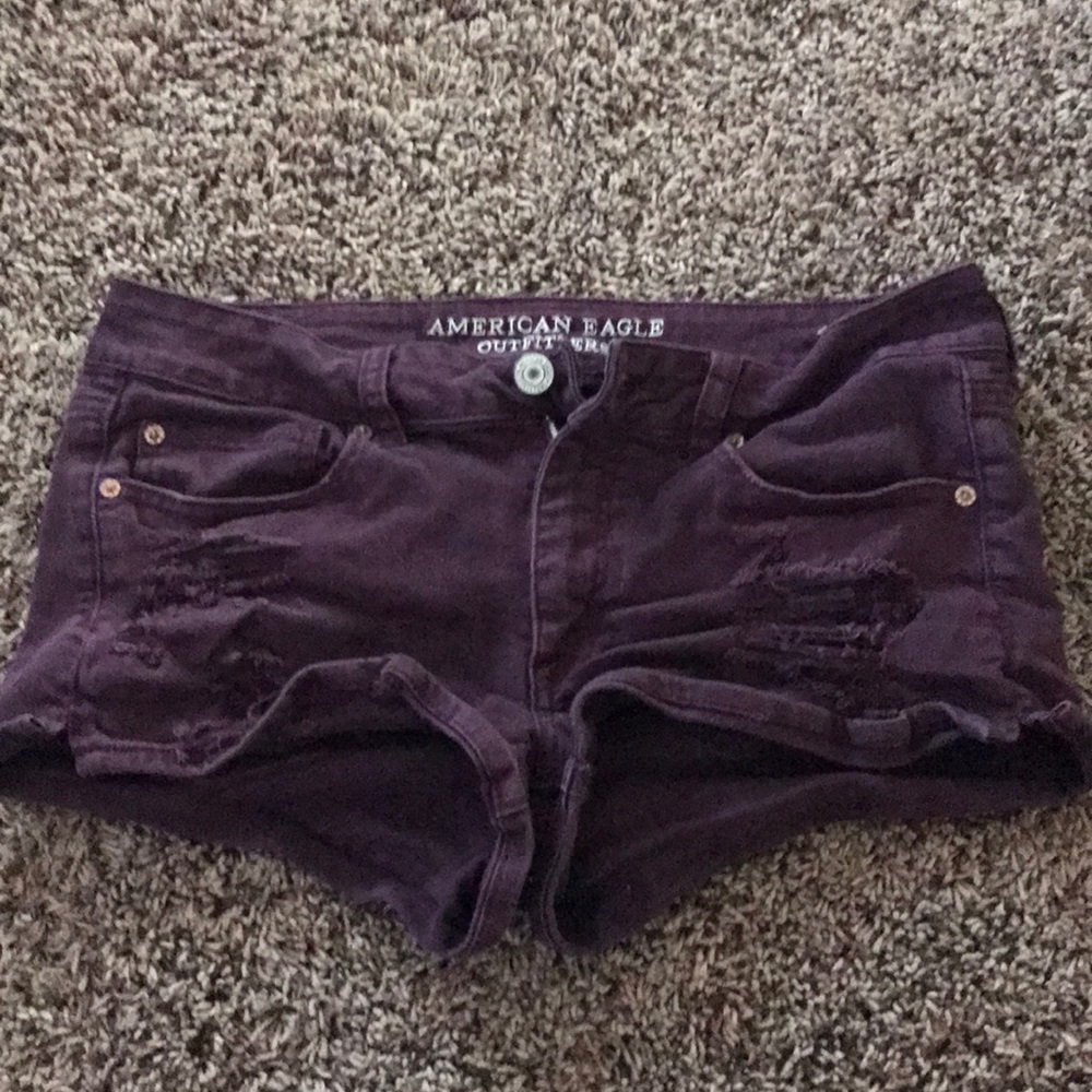 Maroon American Eagle Shorts